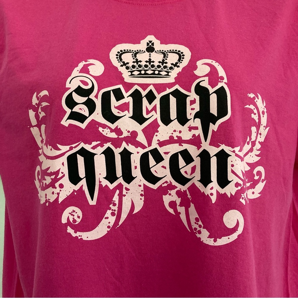 XL Hot Pink Scrap Queen Tee Shirt